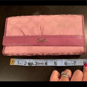 Coach tri-fold wallet